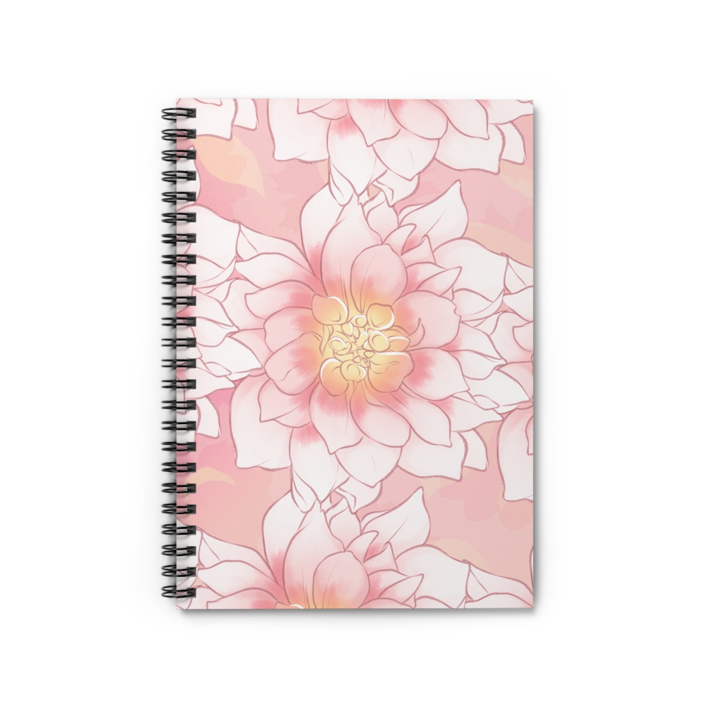 Dahlia Spiral Notebook - Ruled Line