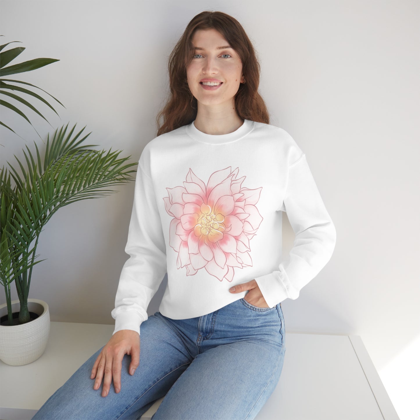 Dahlia Unisex Crewneck Sweatshirt