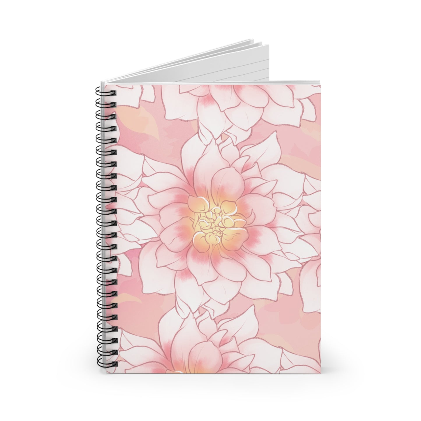 Dahlia Spiral Notebook - Ruled Line