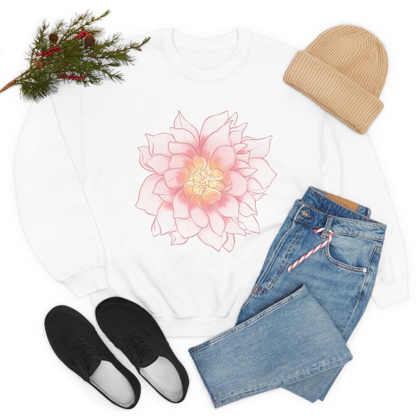 Dahlia Unisex Crewneck Sweatshirt