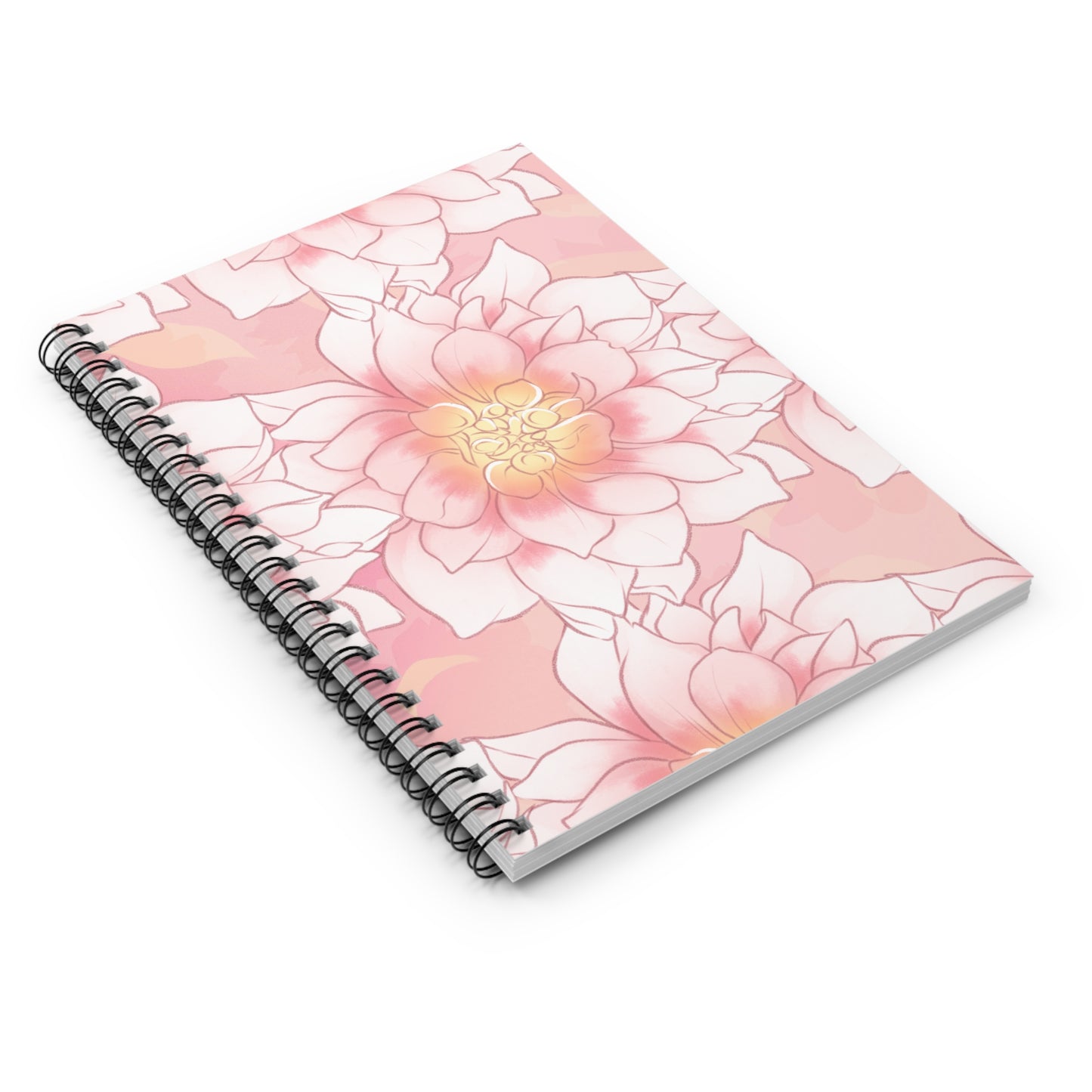 Dahlia Spiral Notebook - Ruled Line