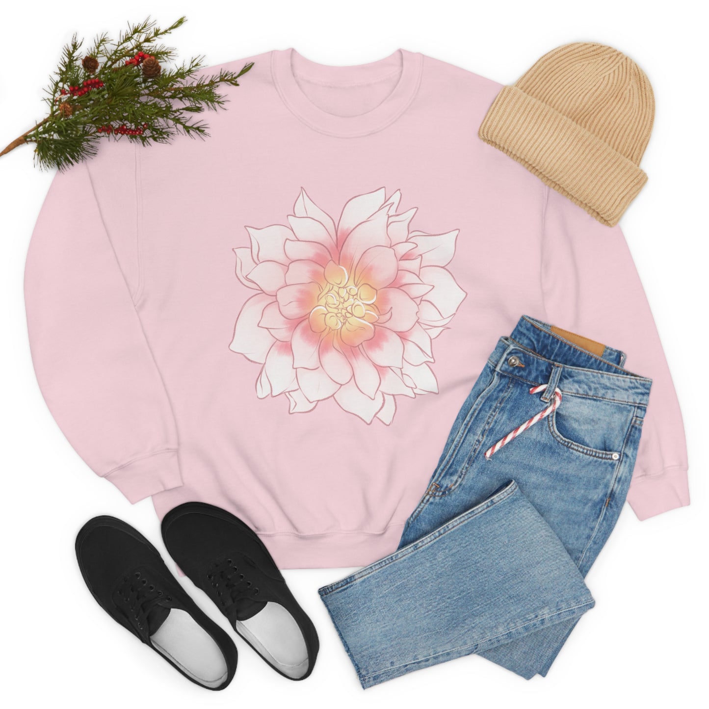 Dahlia Unisex Crewneck Sweatshirt