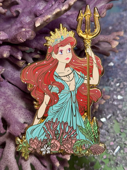 Ariel Goddess Enamel Pin Topper