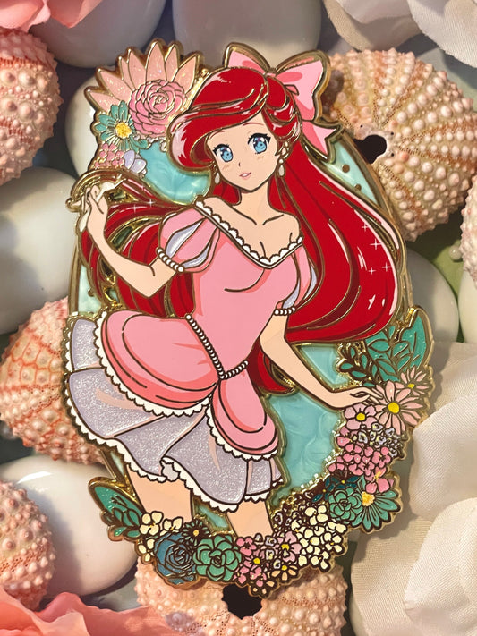 Princess Ariel 'Shell Chain Chibi' Enamel Pin - Distinct Pins