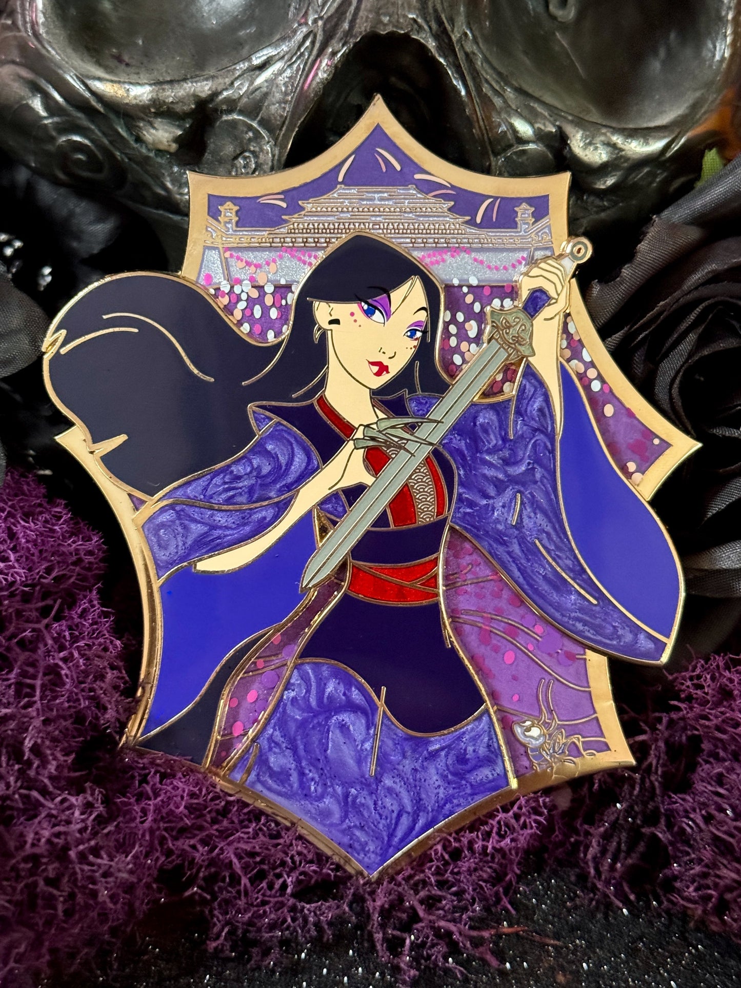 Mulan Darkness Within Enamel Pin